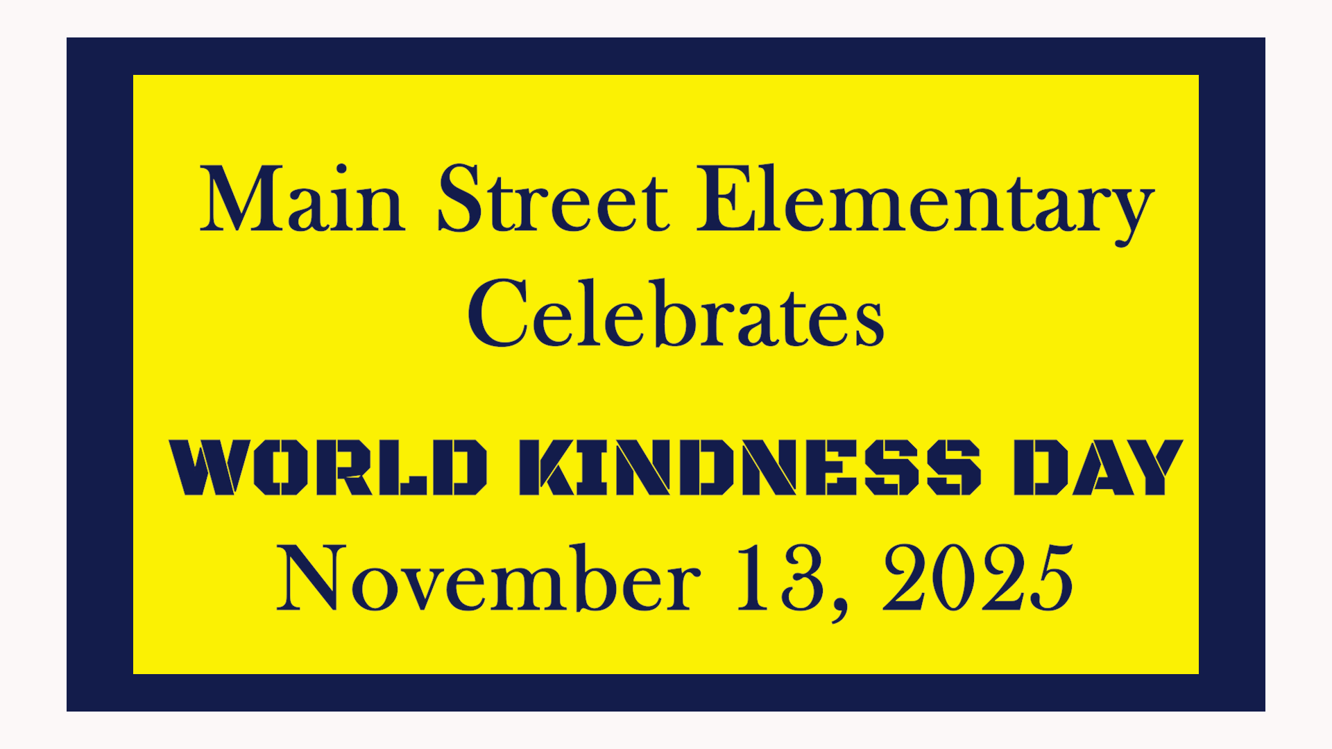 2025 world kindness day